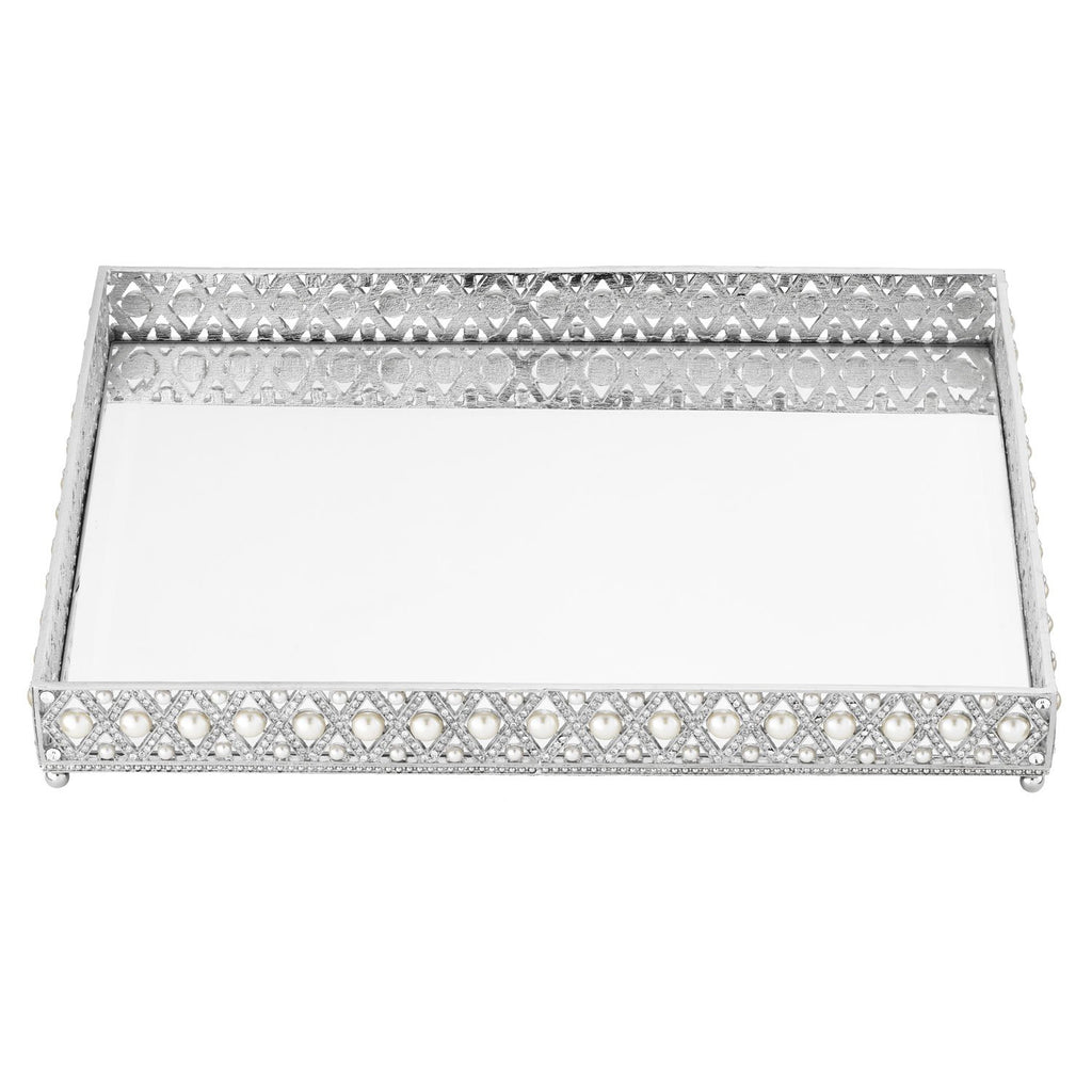 Olivia Riegel Large Pegeen Beveled Mirror Tray VT0021