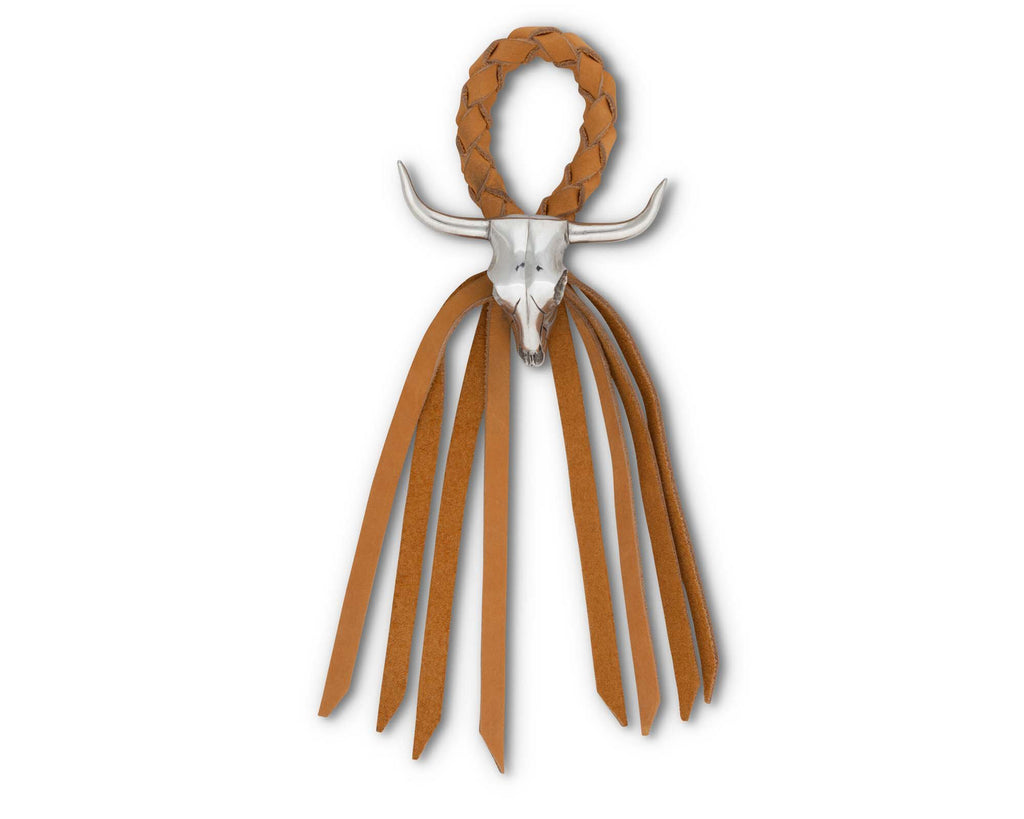 Vagabond House Western Frontier Long Horn Skull Leather Napkin Ring W115LS-1