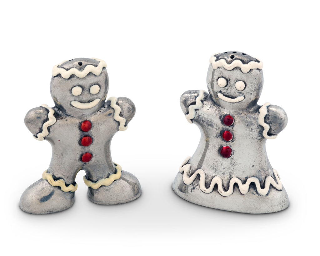 Vagabond House Holidays Gingerbread Couple Salt & Pepper Set X116G