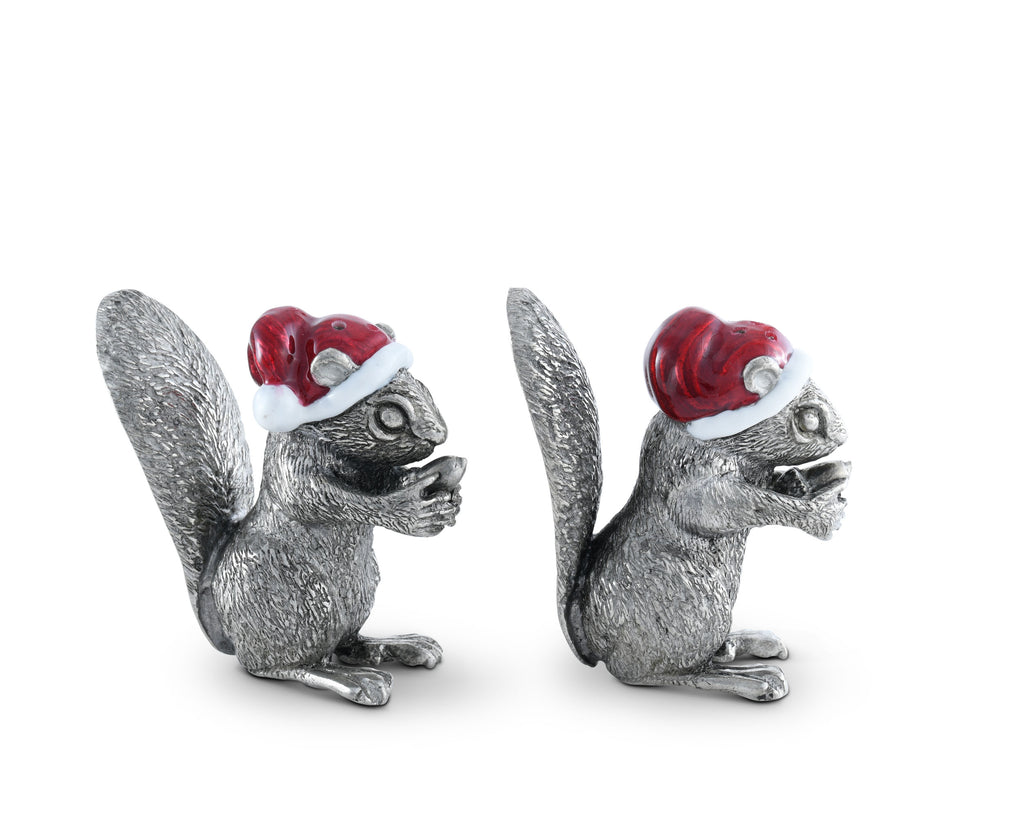 Vagabond House Holidays Santa Squirrels Salt & Pepper Set X116L