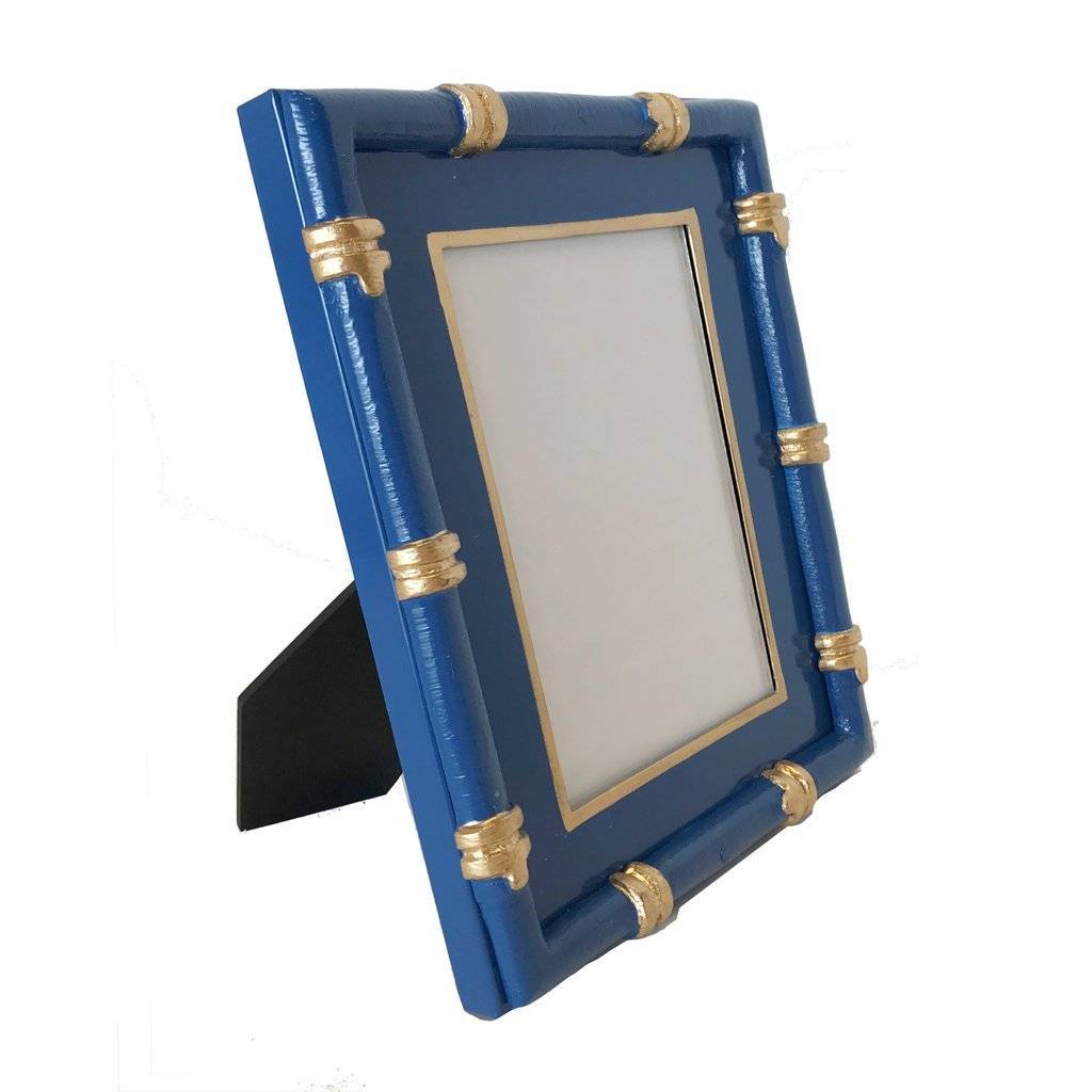 Dana Gibson Bamboo in Navy Picture Frame