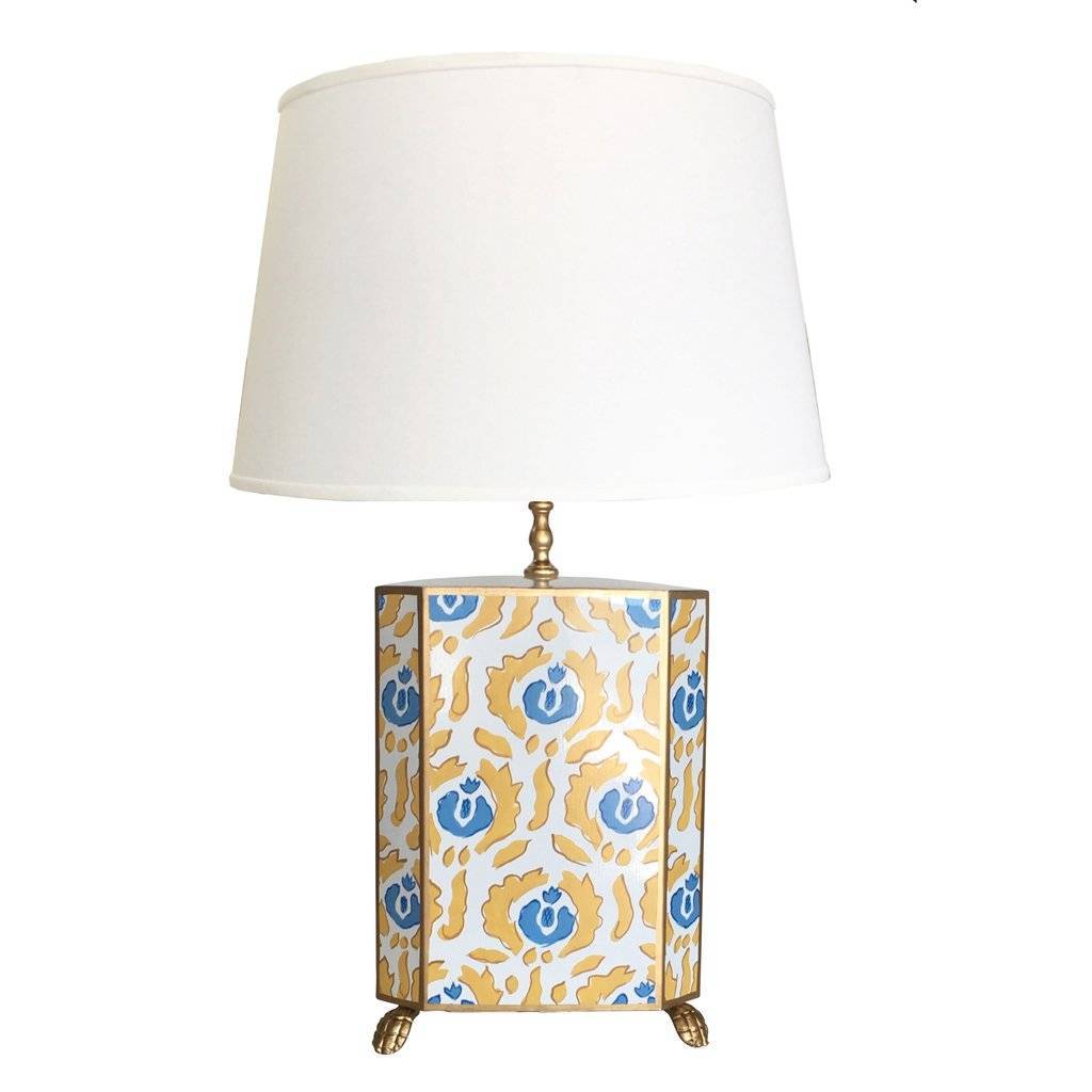 Dana Gibson Beaufont Lamp in Yellow and Blue