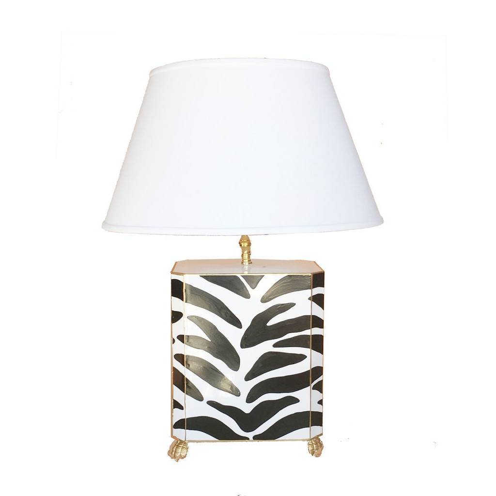 Dana Gibson Black Zebra Lamp