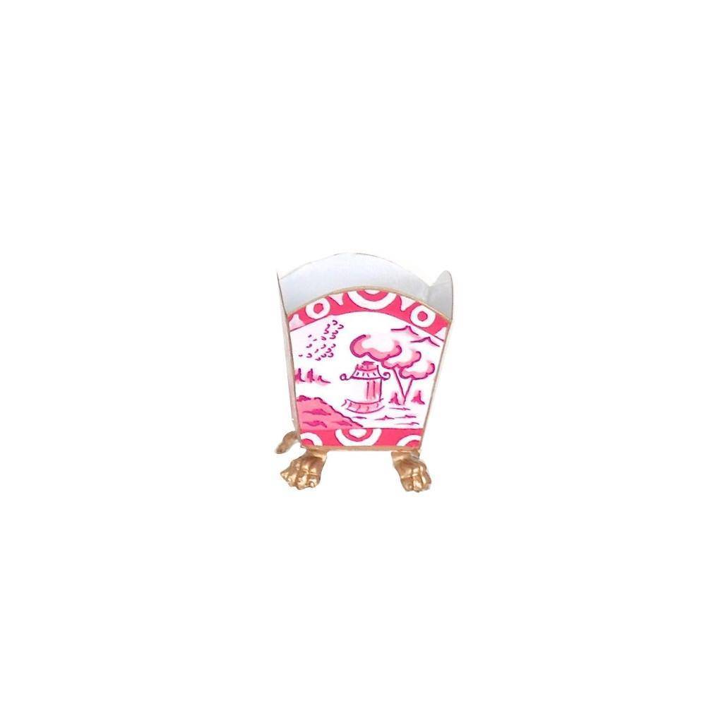 Dana Gibson Canton in Pink Cachepot Small