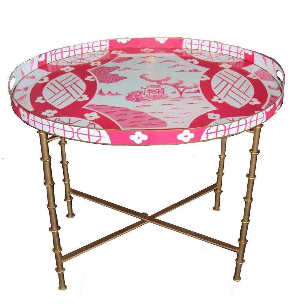Dana Gibson Canton in Pink Tray Table