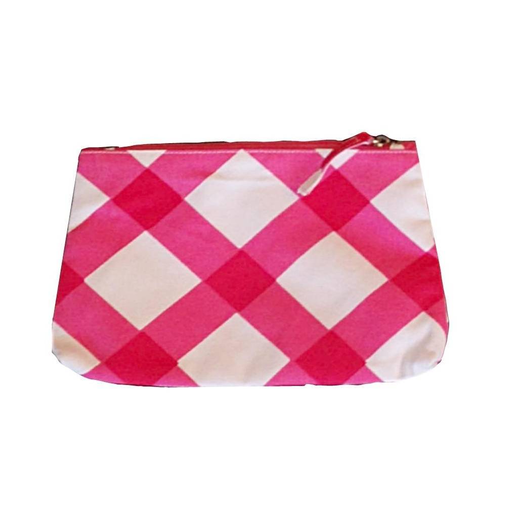 Dana Gibson Gingham in Pink Travel Bag Small or Large