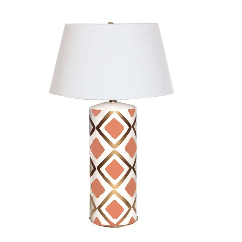 Dana Gibson Haslam Lamp in Salmon