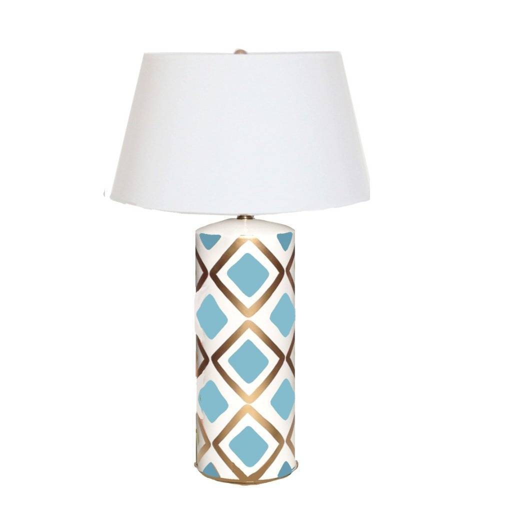 Dana Gibson Haslam Lamp in Turquoise