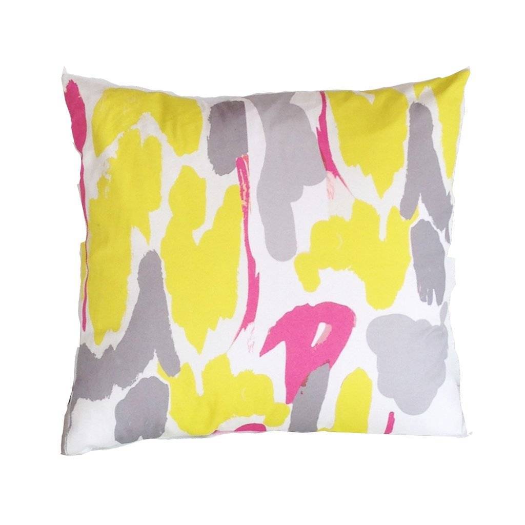 Dana Gibson Modern Art in Yellow Pillow
