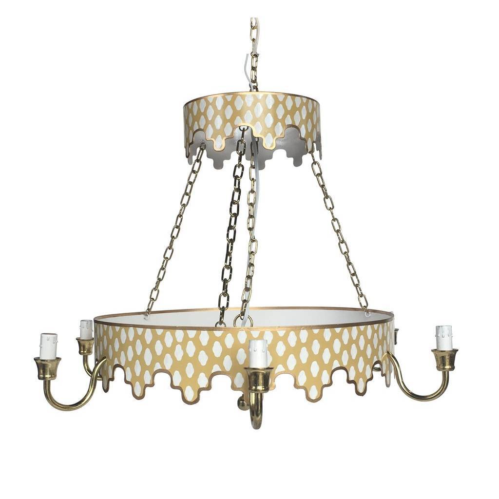 Dana Gibson Parsi in Taupe Chandelier