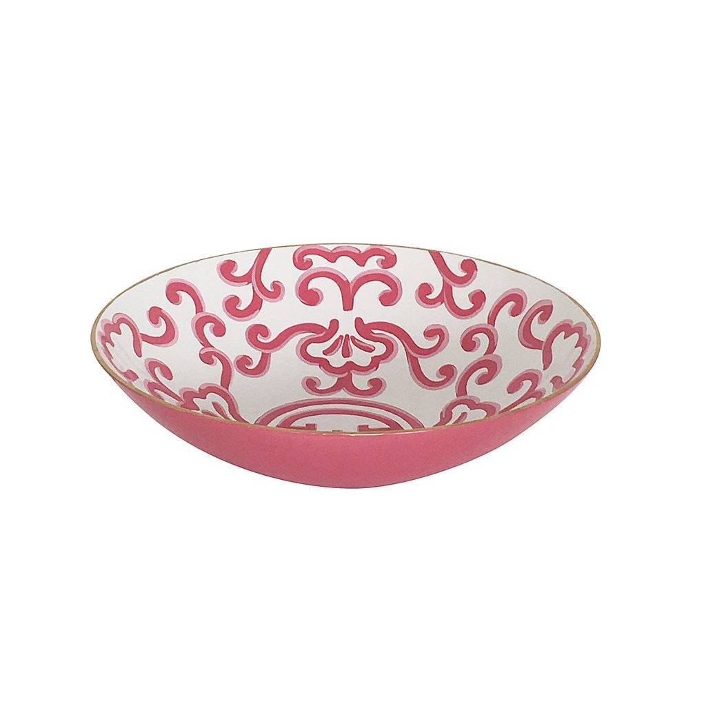 Dana Gibson Pink Sultan Bowl Large