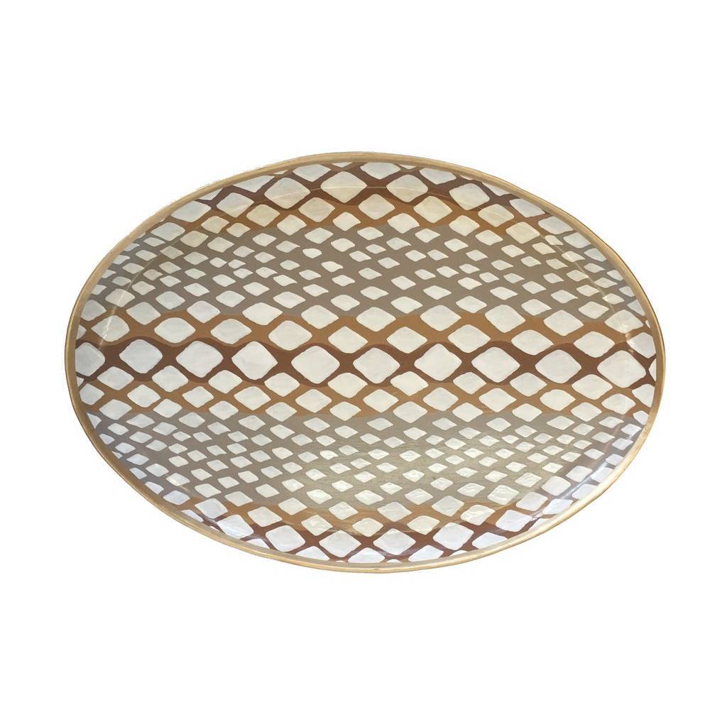Dana Gibson Python Platter in Natural