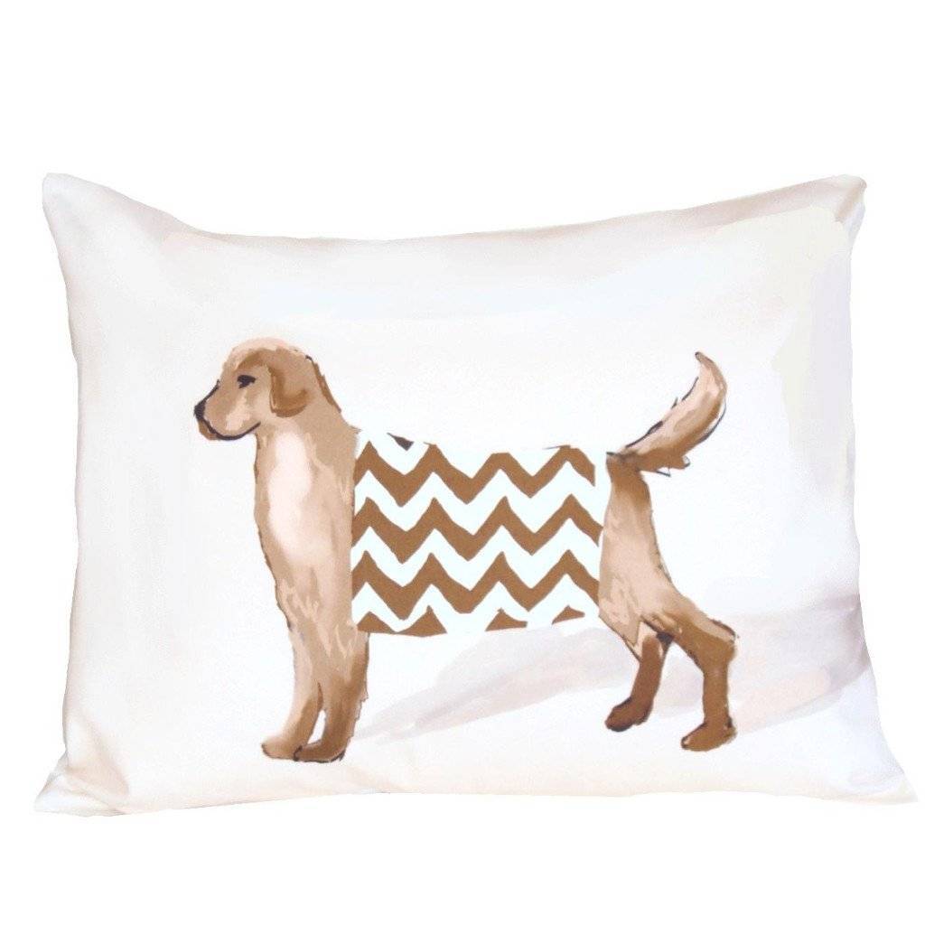 Dana Gibson White Dog Pillow
