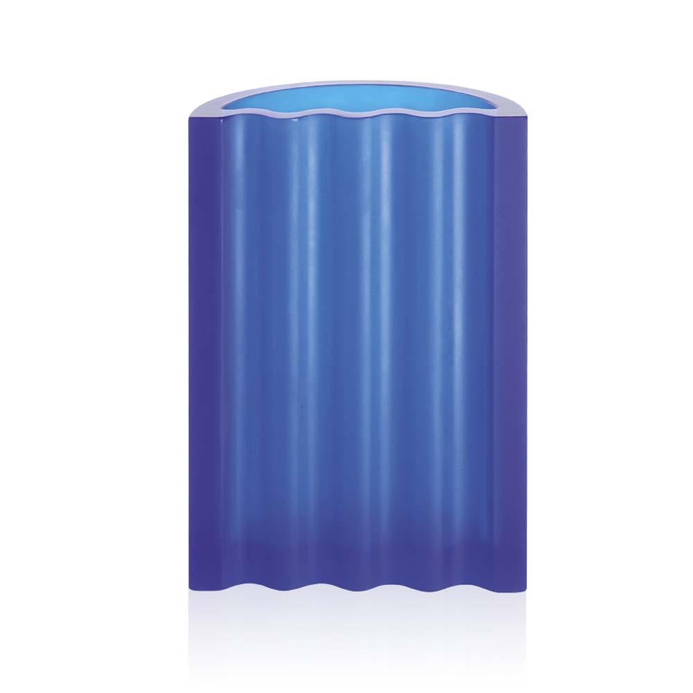 Daum Crystal Large Blue Vase 05678