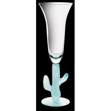 Daum Crystal Cactus Champagne Flute 01087-17