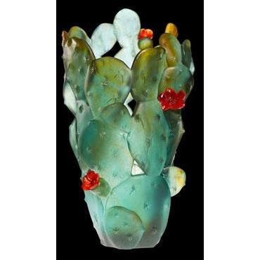 Daum Crystal Cactus Vase 03727