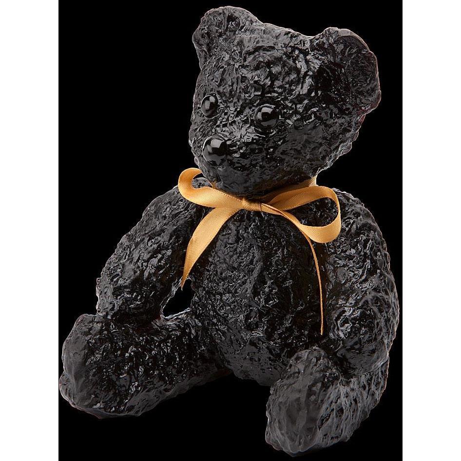 Daum Crystal Doudours Teddy Bear Black 05271-4