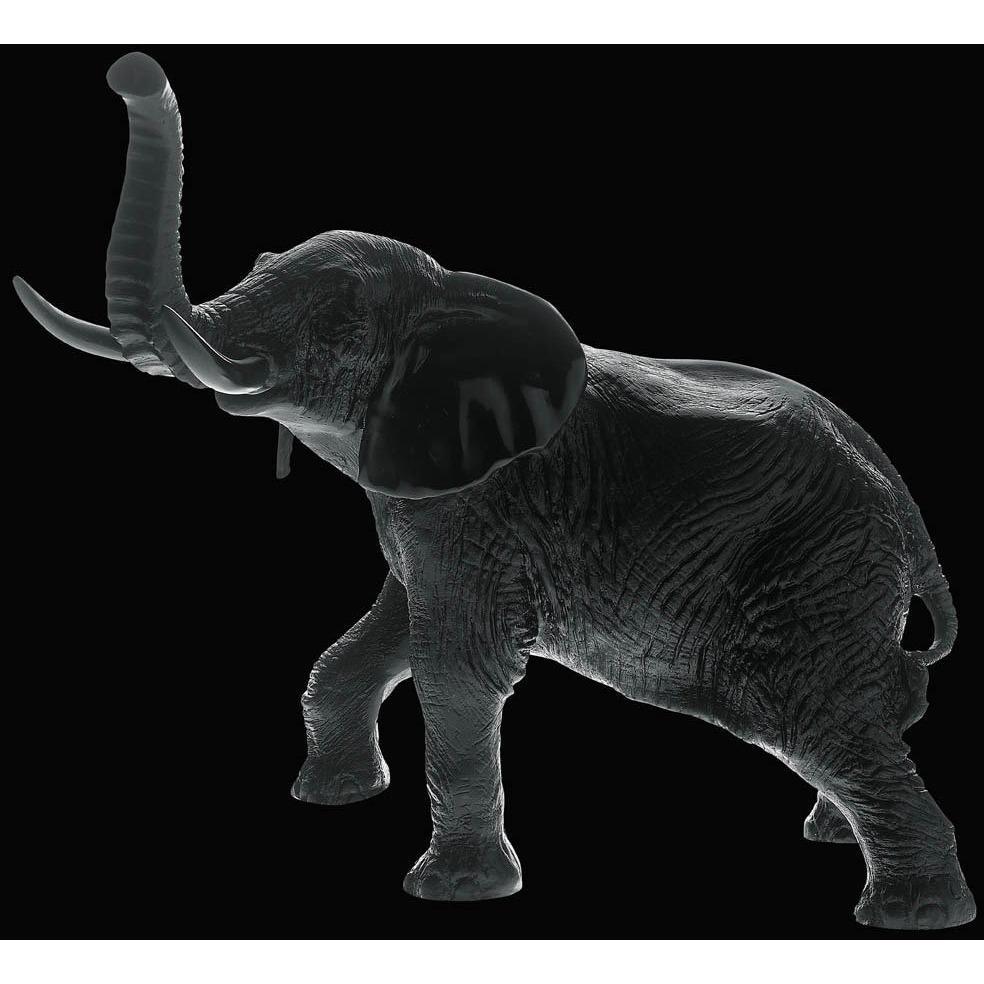Daum Crystal Elephant Black 02568-1