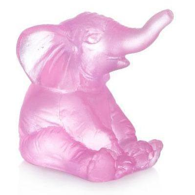 Daum Crystal Elephant Mini Rose 05136-1