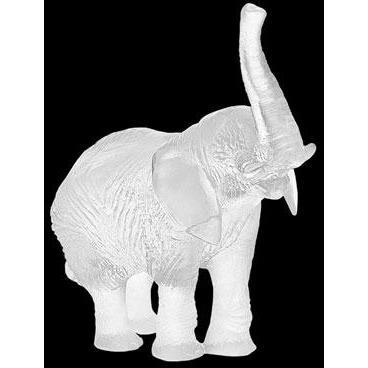 Daum Crystal Elephant White 03239-3