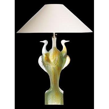 Daum Crystal Heron Lamp 02841
