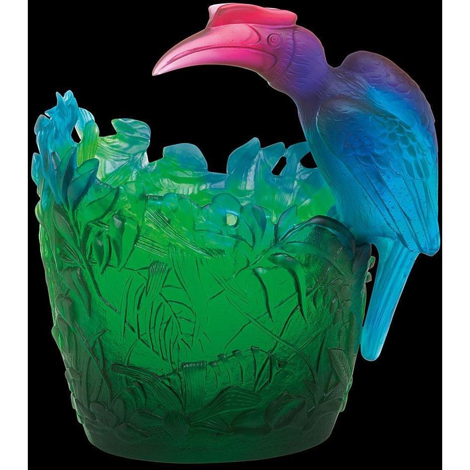 Daum Crystal Jungle Vase 05351