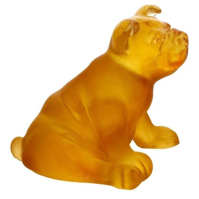 Daum Crystal Mini Puppy Amber 05262-1