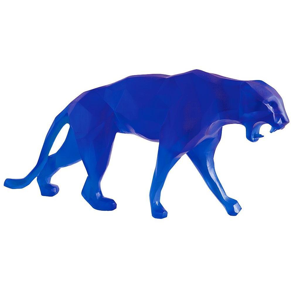 Daum Crystal Panther Wild Blue 05323-1