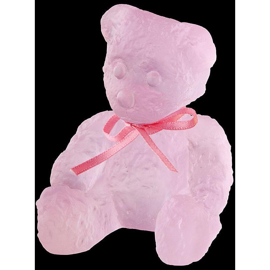 Daum Crystal Pink Mini Doudours Teddy Bear 05364-3C