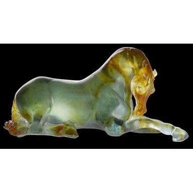 Daum Crystal Resting Mare 03883