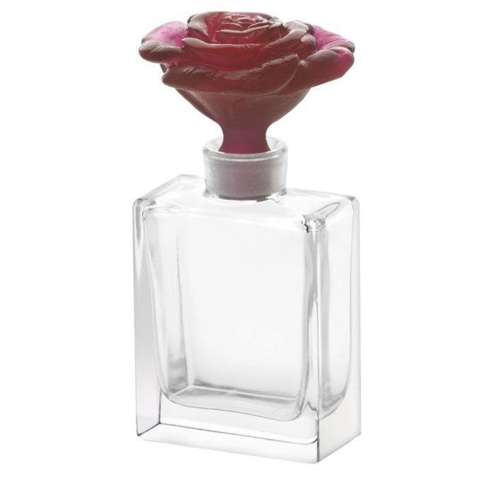 Daum Crystal Rose Passion Framboise Perfume Bottle 05270-1
