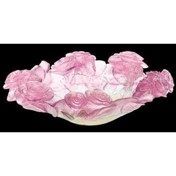 Daum Crystal Roses Bowl 01672