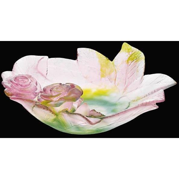 Daum Crystal Roses Ornamental Bowl 02571