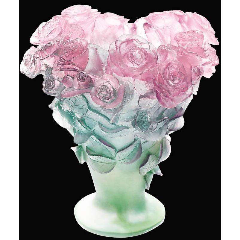 Daum Crystal Roses Vase 03547