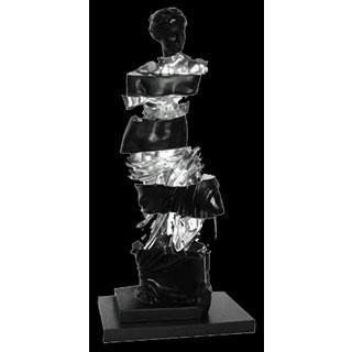 Daum Crystal Tranchlucide Black/Silver 03841