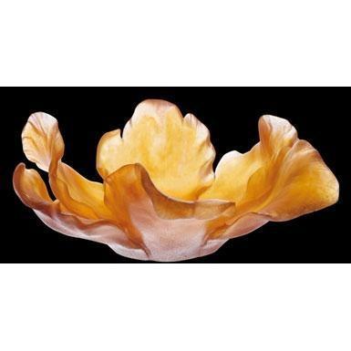 Daum Crystal Tulipe Amber Bowl 03579