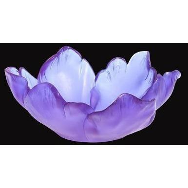 Daum Crystal Tulipe Ultraviolet Bowl 03228-2