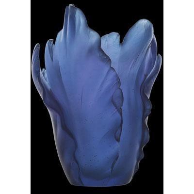 Daum Crystal Tulipe Vase Blue 05213-4