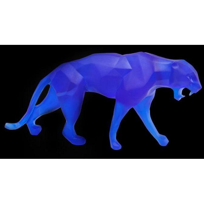 Daum Crystal Wild Panther Small Blue 05335