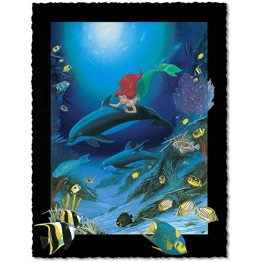 Disney Fine Art - Ariel's Dolphin Ride - Artist Proof