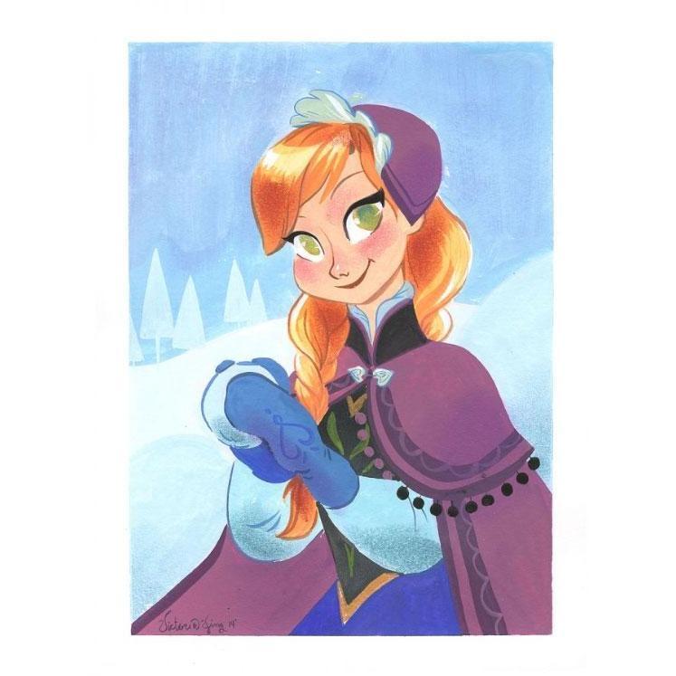 Disney Fine Art Build A Snowman