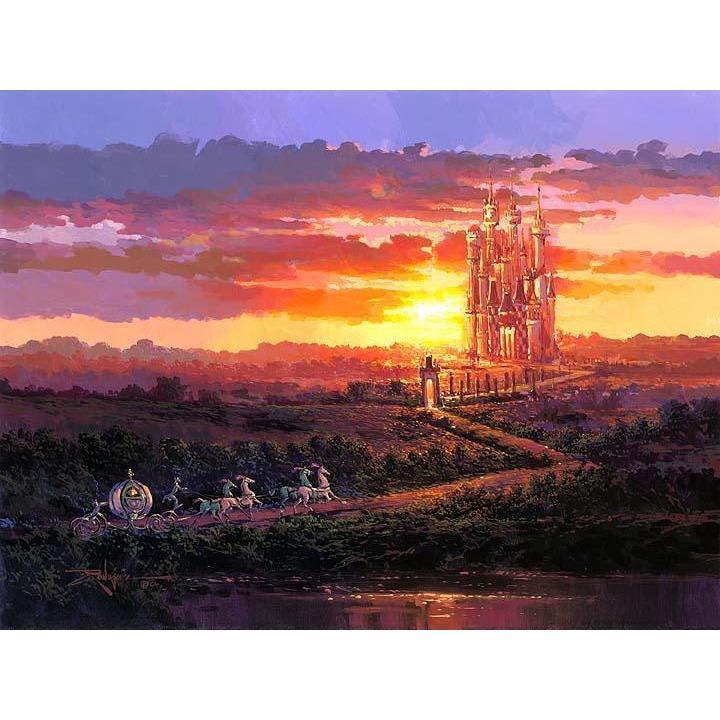Disney Fine Art Castle At Sunset