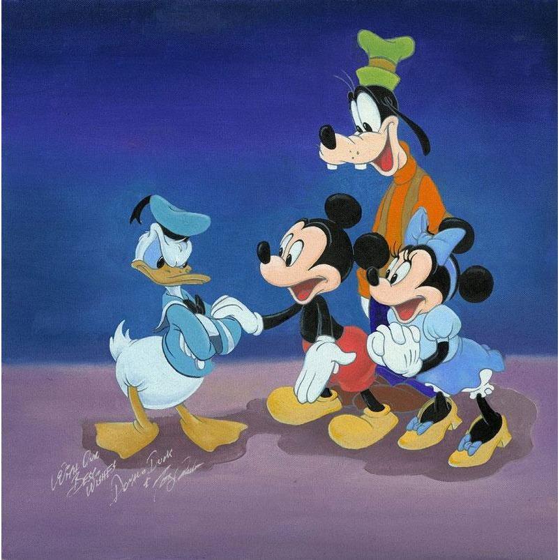 Disney Fine Art Cheering Up Donald