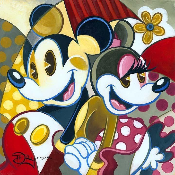 Disney Fine Art Cubist Couple Deluxe