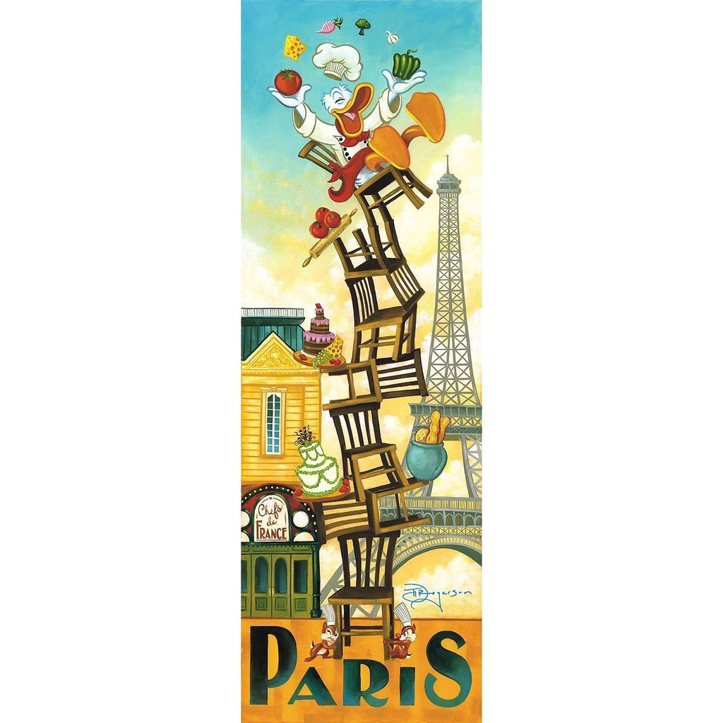 Disney Fine Art Donald's Paris