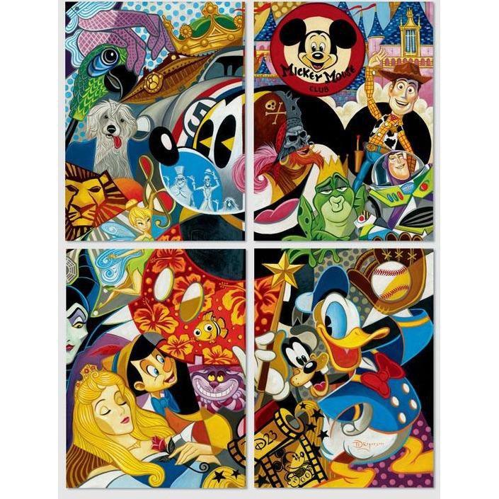Disney Fine Art In The Company Of Legends Deluxe 4 Panel