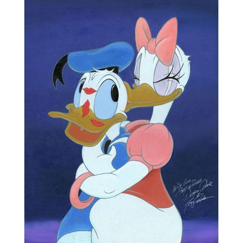 Disney Fine Art Kisses for Mr. Duck