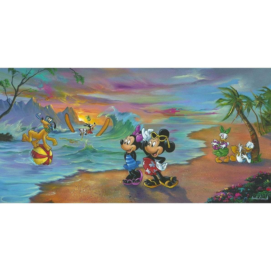 Disney Fine Art Mickey and the Gang's Hawaiian Vacation