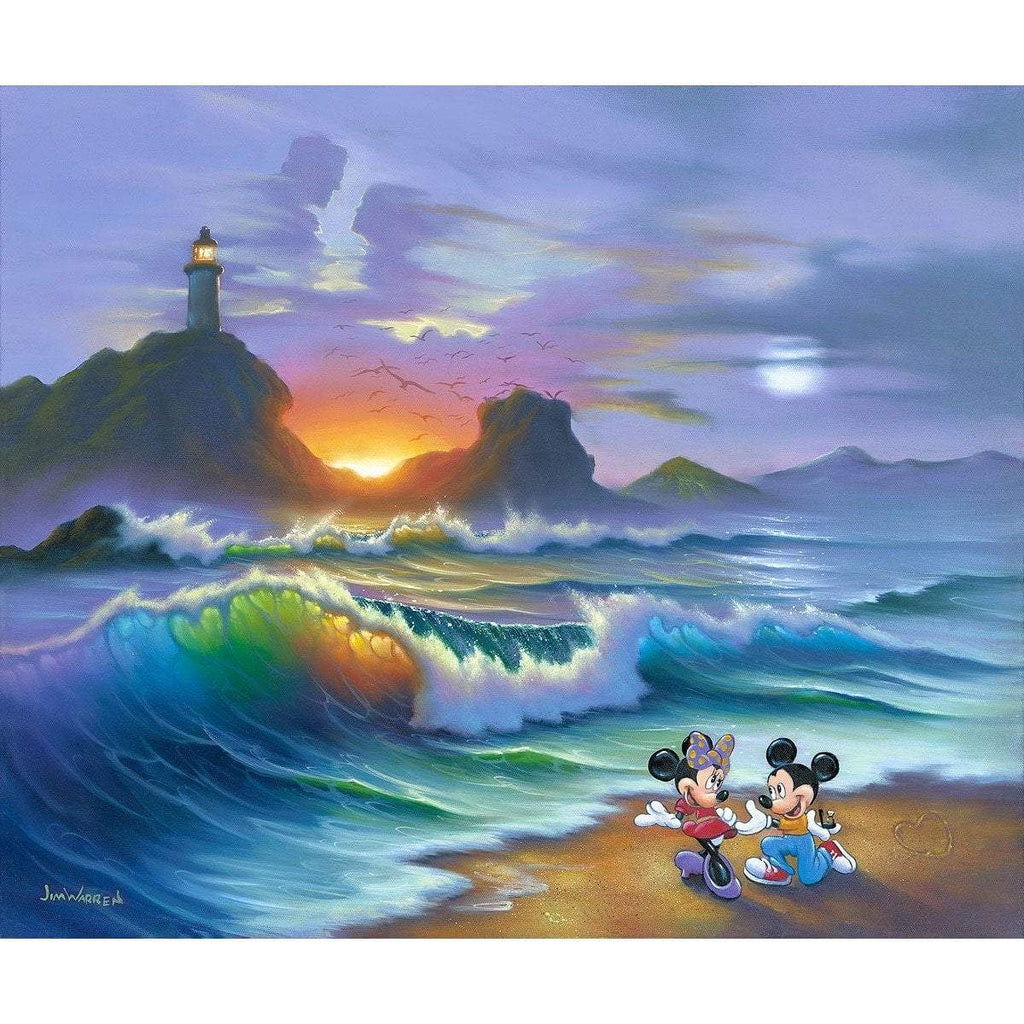 Disney Fine Art Mickey Proposes to Minnie