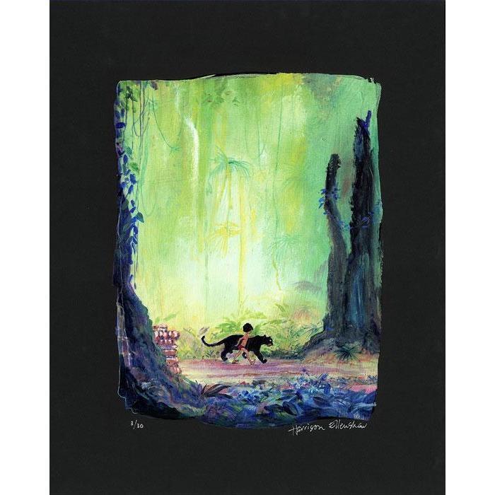 Disney Fine Art Mowgli and Bagheera Premiere